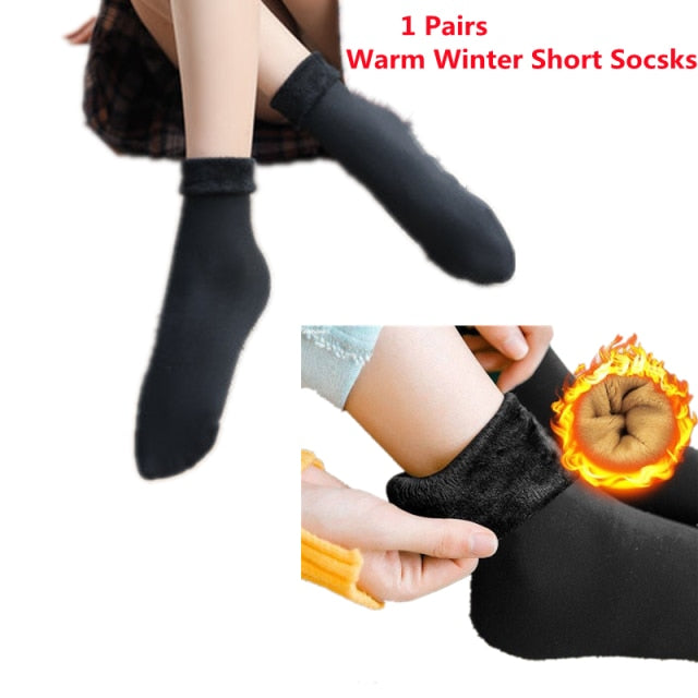 Cozy Long Thigh High Socks-Socks-Warm Short Socks-One Size-mysticalcherry