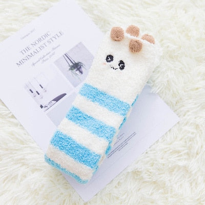 Cozy Long Thigh High Socks-Socks-Blue panda-One Size-mysticalcherry