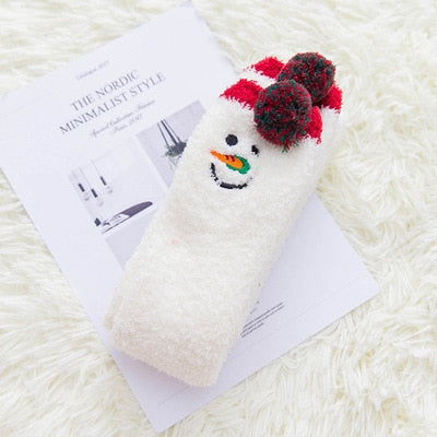 Cozy Long Thigh High Socks-Socks-Snowman-One Size-mysticalcherry