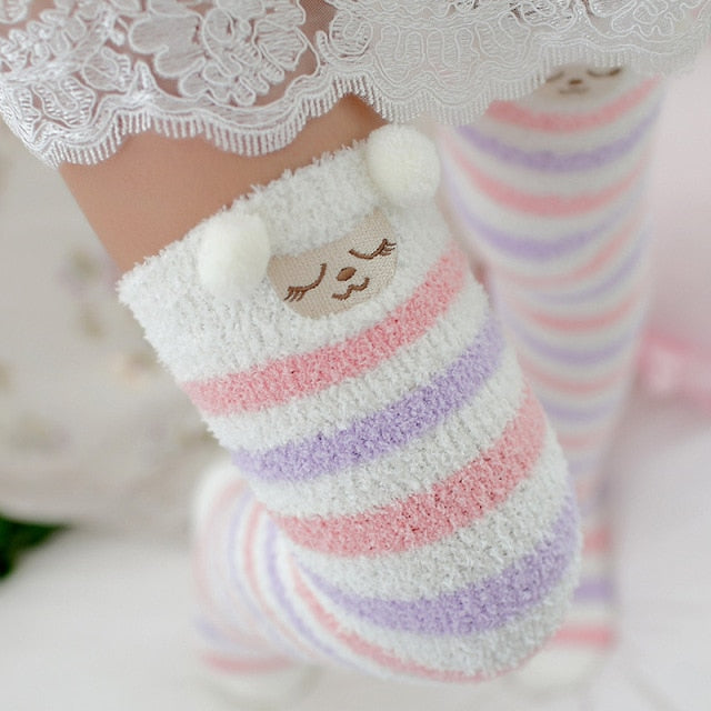 Cozy Long Thigh High Socks-Socks-sleep sheep-One Size-mysticalcherry