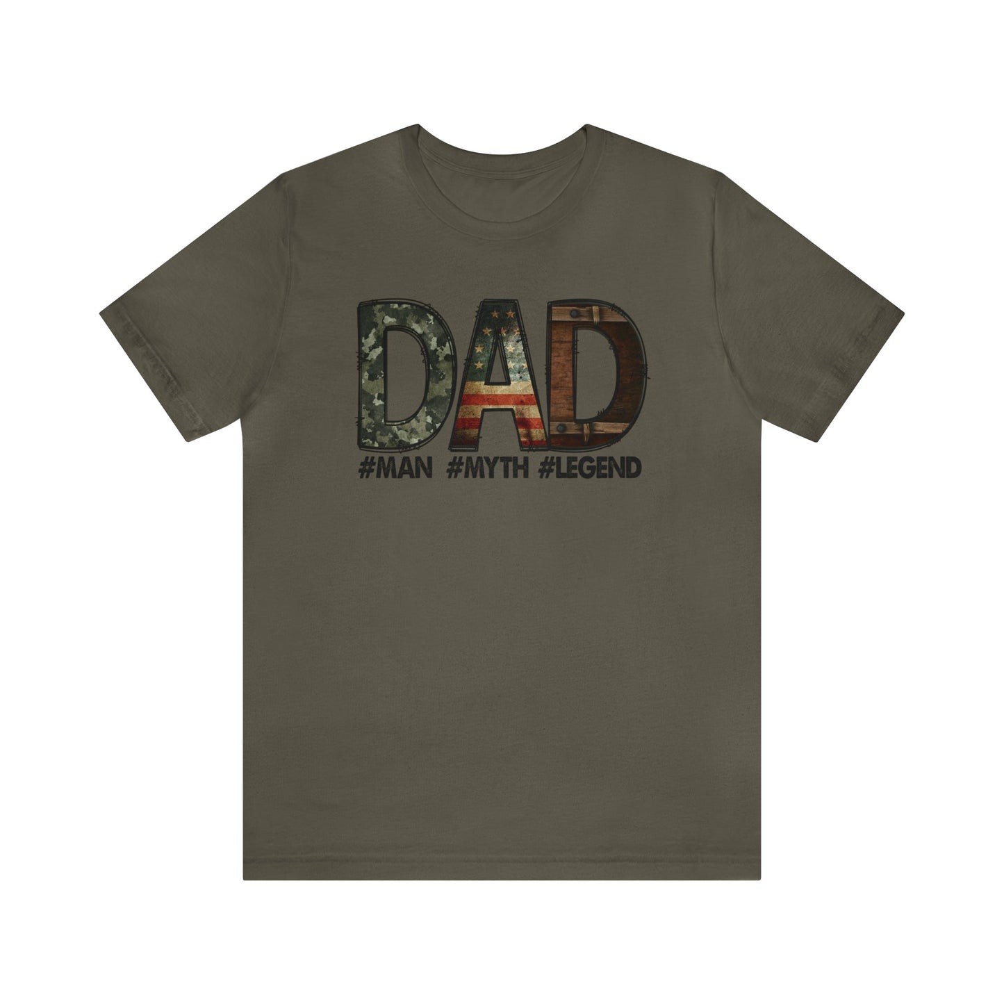 DAD #Man #Myth #Legend T-Shirt-T-Shirt-Army-S-mysticalcherry