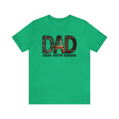 DAD #Man #Myth #Legend T-Shirt-T-Shirt-Heather Kelly-S-mysticalcherry