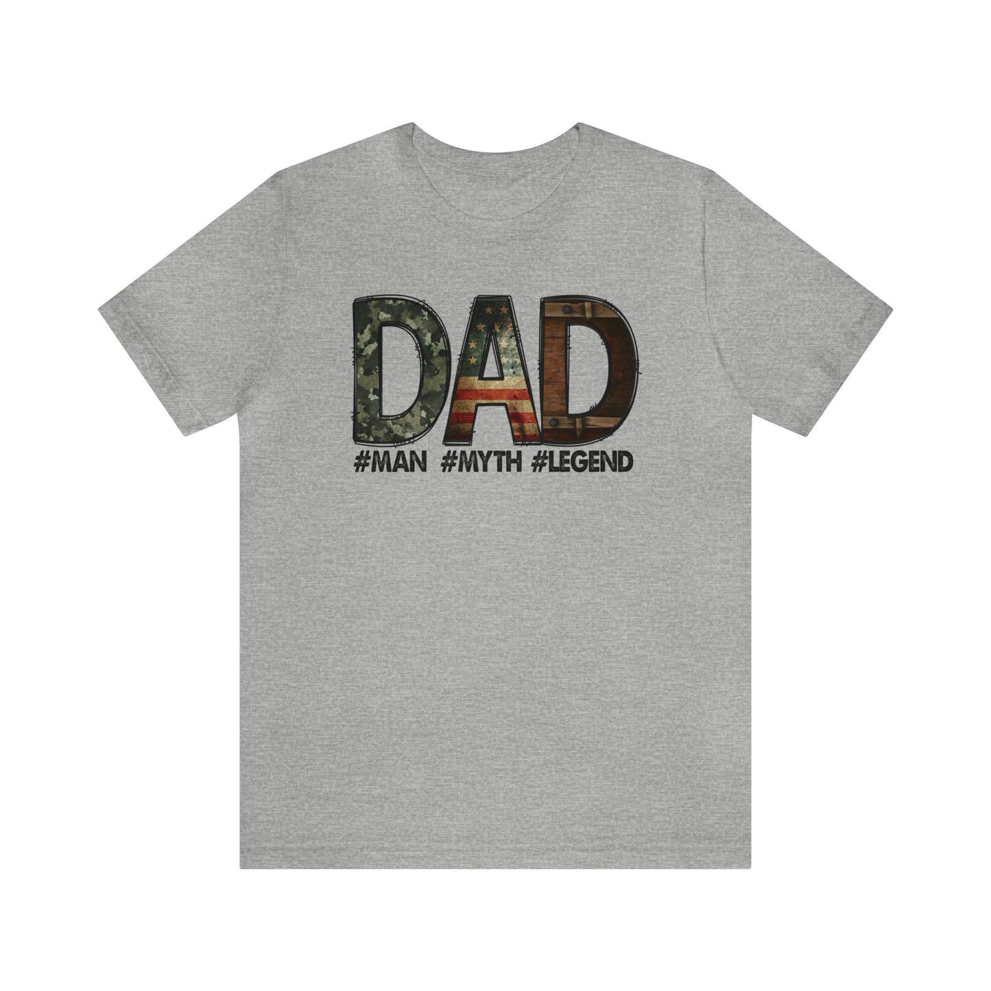 DAD #Man #Myth #Legend T-Shirt-T-Shirt-Athletic Heather-S-mysticalcherry