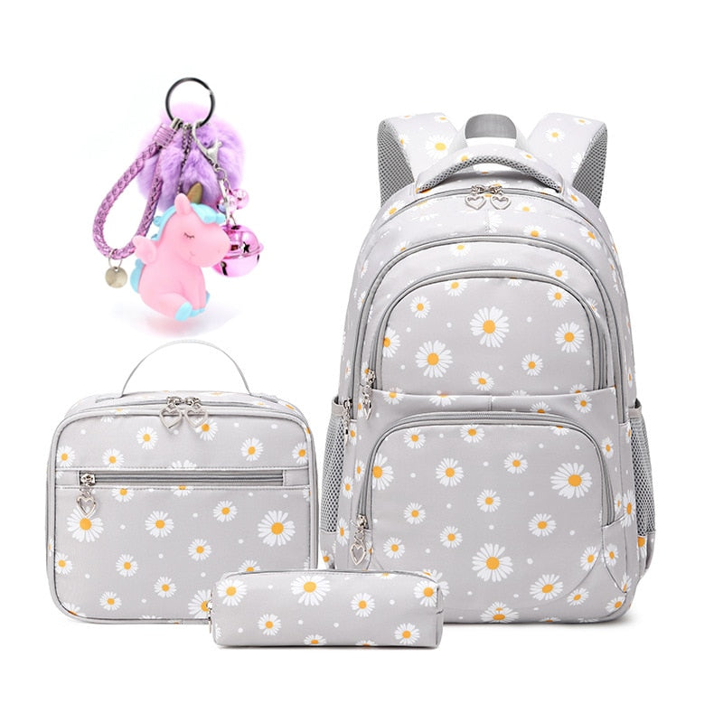 Daisy School Backpack Set-backpack-Gray B-mysticalcherry