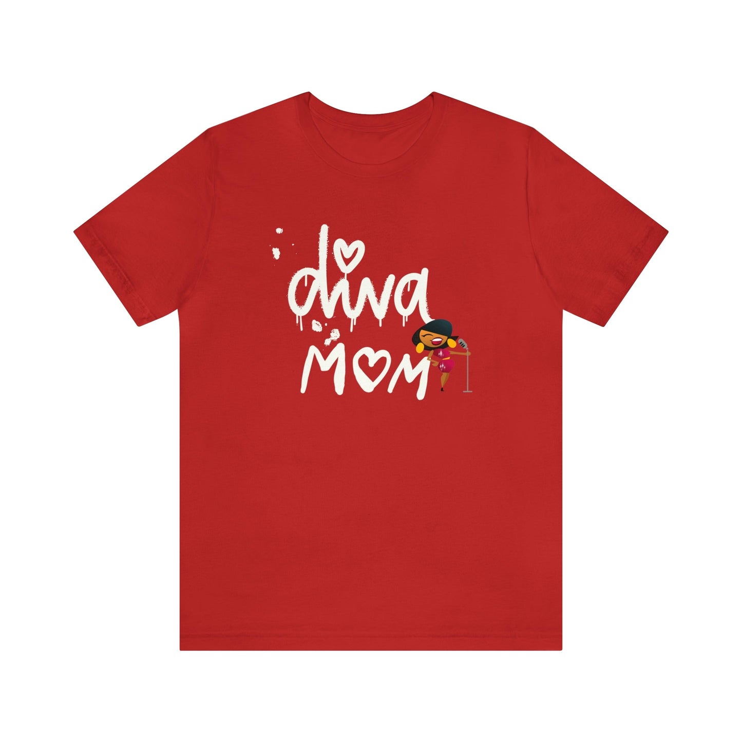 Diva MOM Sings T-shirt-T-Shirt-Red-S-mysticalcherry