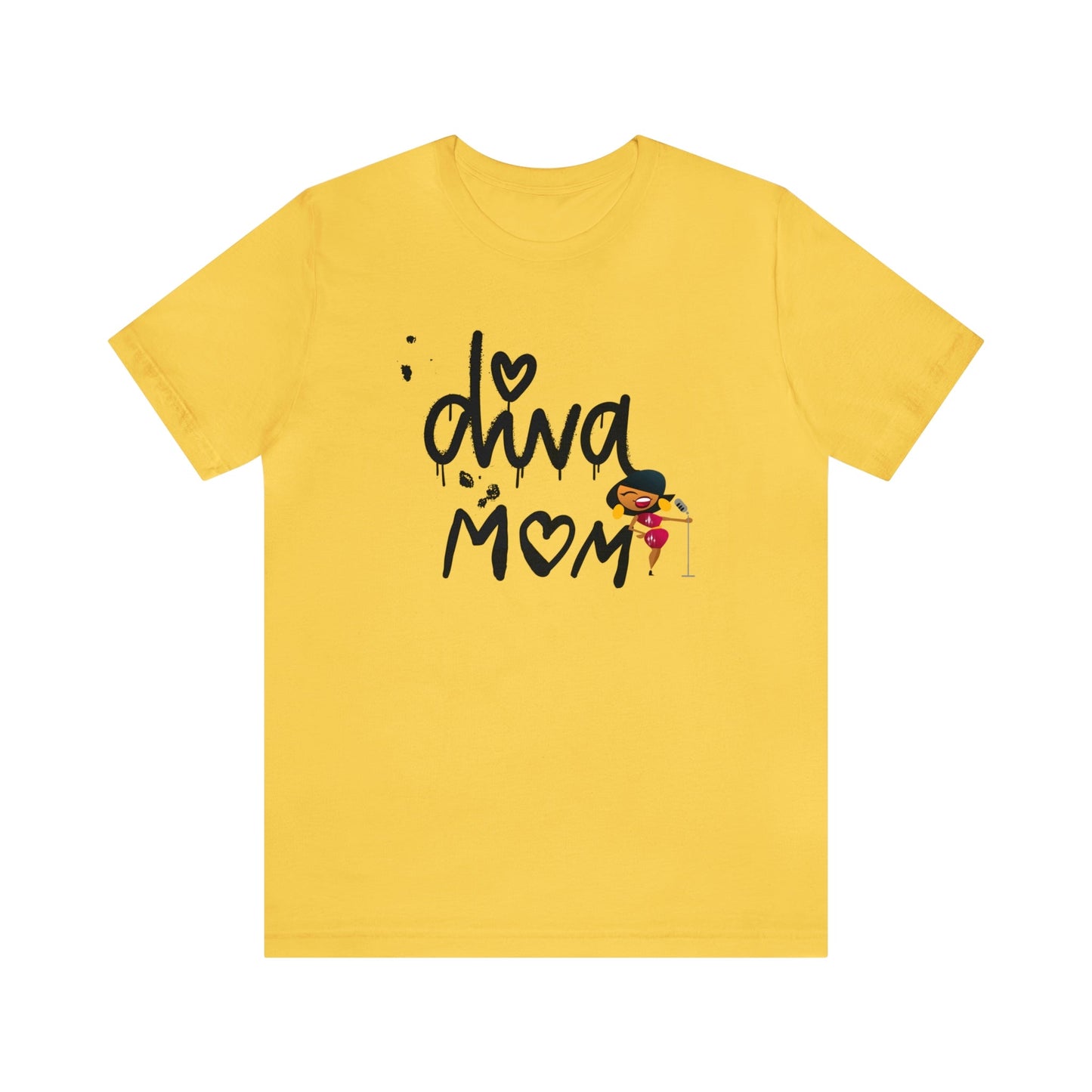 Diva MOM Sings T-shirt-T-Shirt-Yellow-S-mysticalcherry
