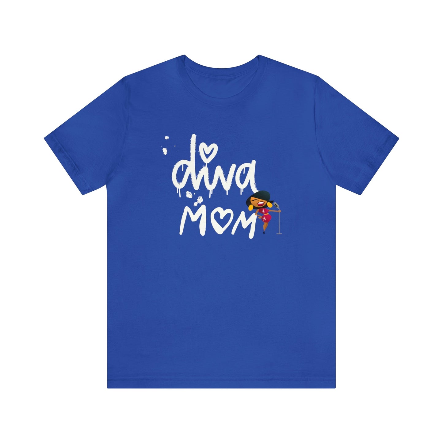 Diva MOM Sings T-shirt-T-Shirt-True Royal-S-mysticalcherry