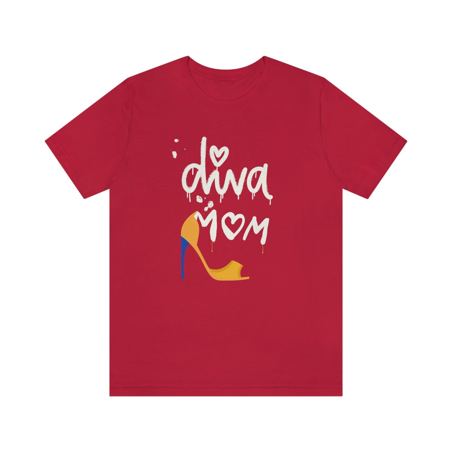 Diva Mom Shoe T-shirt-T-Shirt-Red-S-mysticalcherry