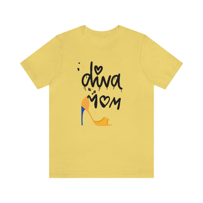 Diva Mom Shoe T-shirt-T-Shirt-Yellow-S-mysticalcherry