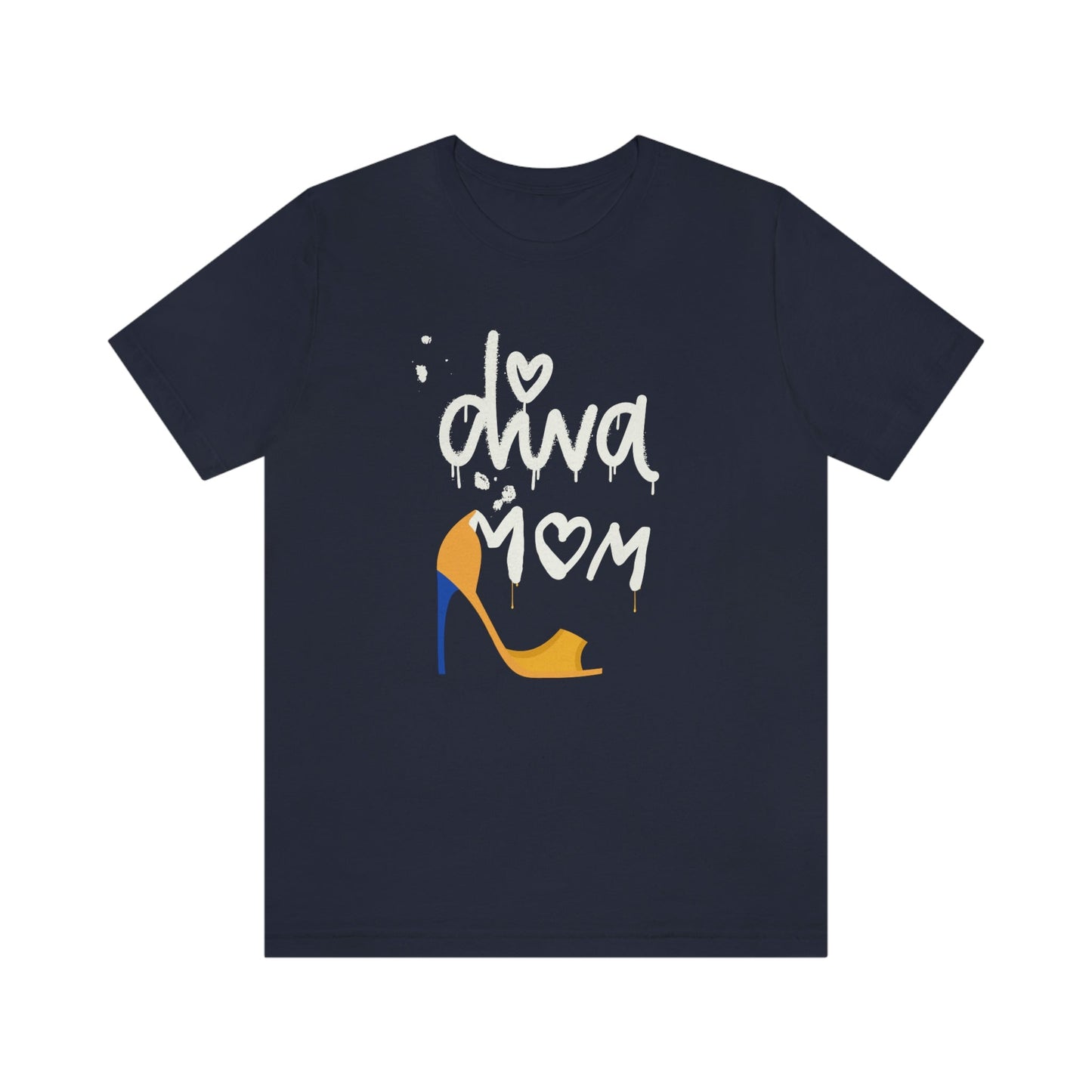Diva Mom Shoe T-shirt-T-Shirt-Navy-S-mysticalcherry