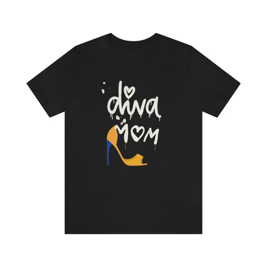 Diva Mom Shoe T-shirt-T-Shirt-Black-S-mysticalcherry