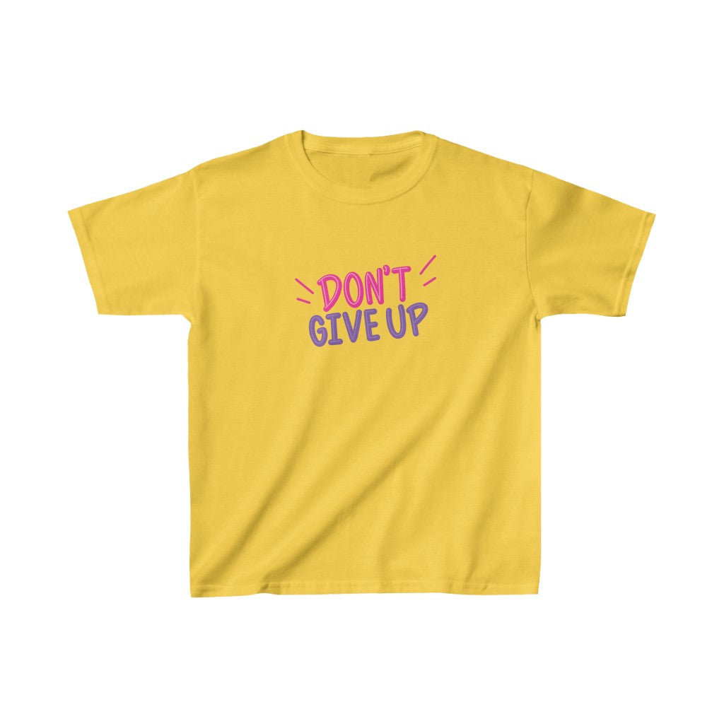 Don't Give Up Kids Cotton™ Tee-Kids clothes-XS-Daisy-mysticalcherry