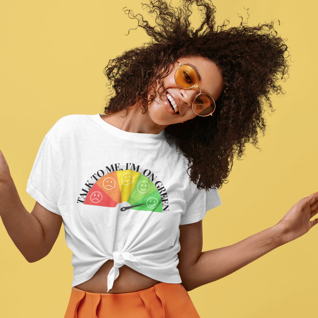 Emoji: Talk To Me, I am On Green Organic Cotton T-shirt-eco-friendly organic graphic t-shirt-mysticalcherry