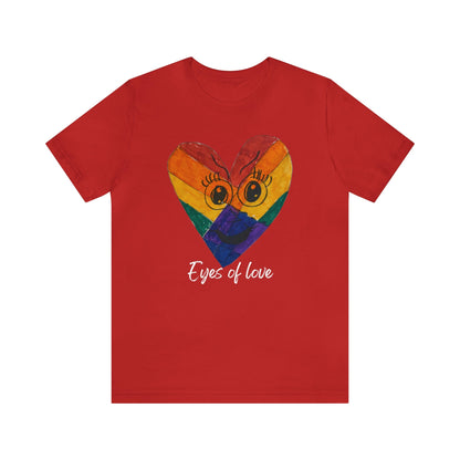 Eyes of Love Wearable Art T-shirt-T-Shirt-Red-S-mysticalcherry