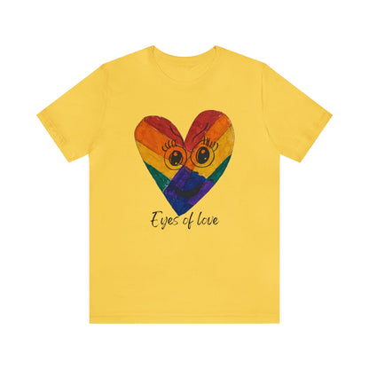 Eyes of Love Wearable Art T-shirt-T-Shirt-Yellow-S-mysticalcherry