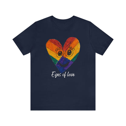 Eyes of Love Wearable Art T-shirt-T-Shirt-Navy-S-mysticalcherry