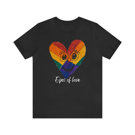 Eyes of Love Wearable Art T-shirt-T-Shirt-Black-S-mysticalcherry