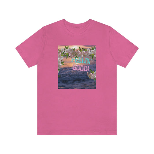 FEELING GOOD T-SHIRT-T-Shirt-Charity Pink-S-mysticalcherry