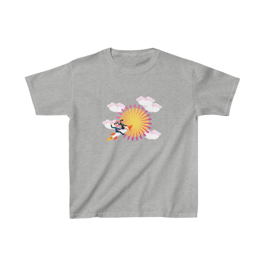 Fly Fly Fly Kid Cotton™ Tee-Kids clothes-XS-Sport Grey-mysticalcherry