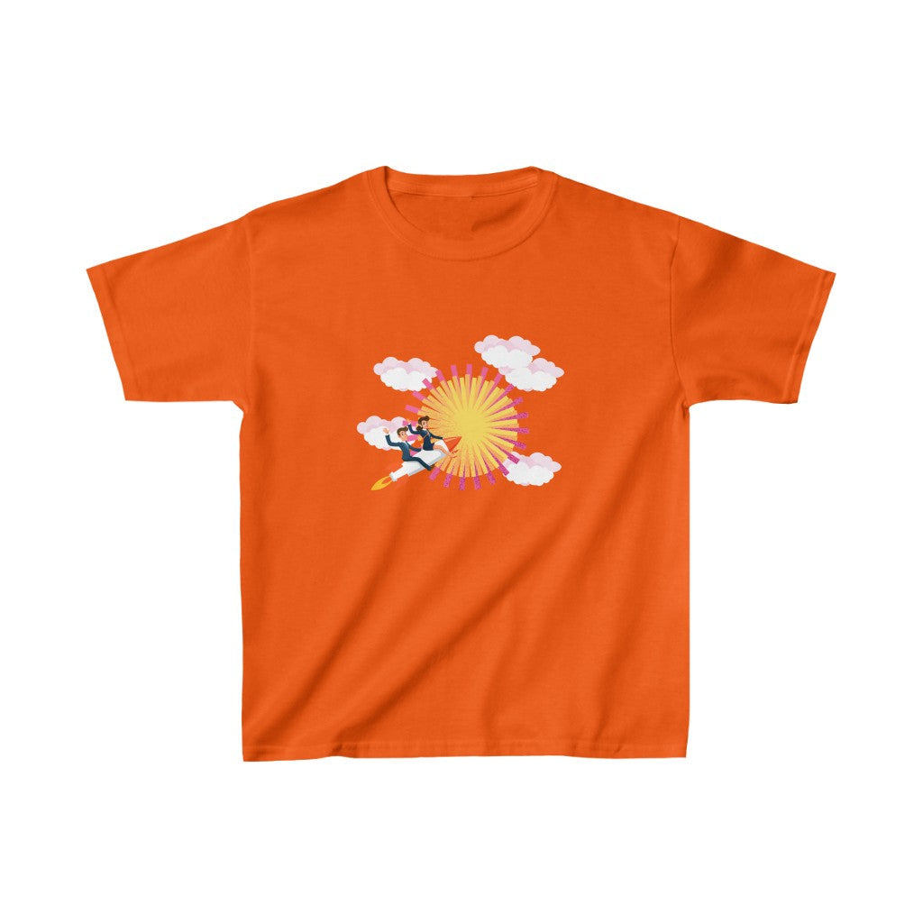 Fly Fly Fly Kid Cotton™ Tee-Kids clothes-XS-Orange-mysticalcherry