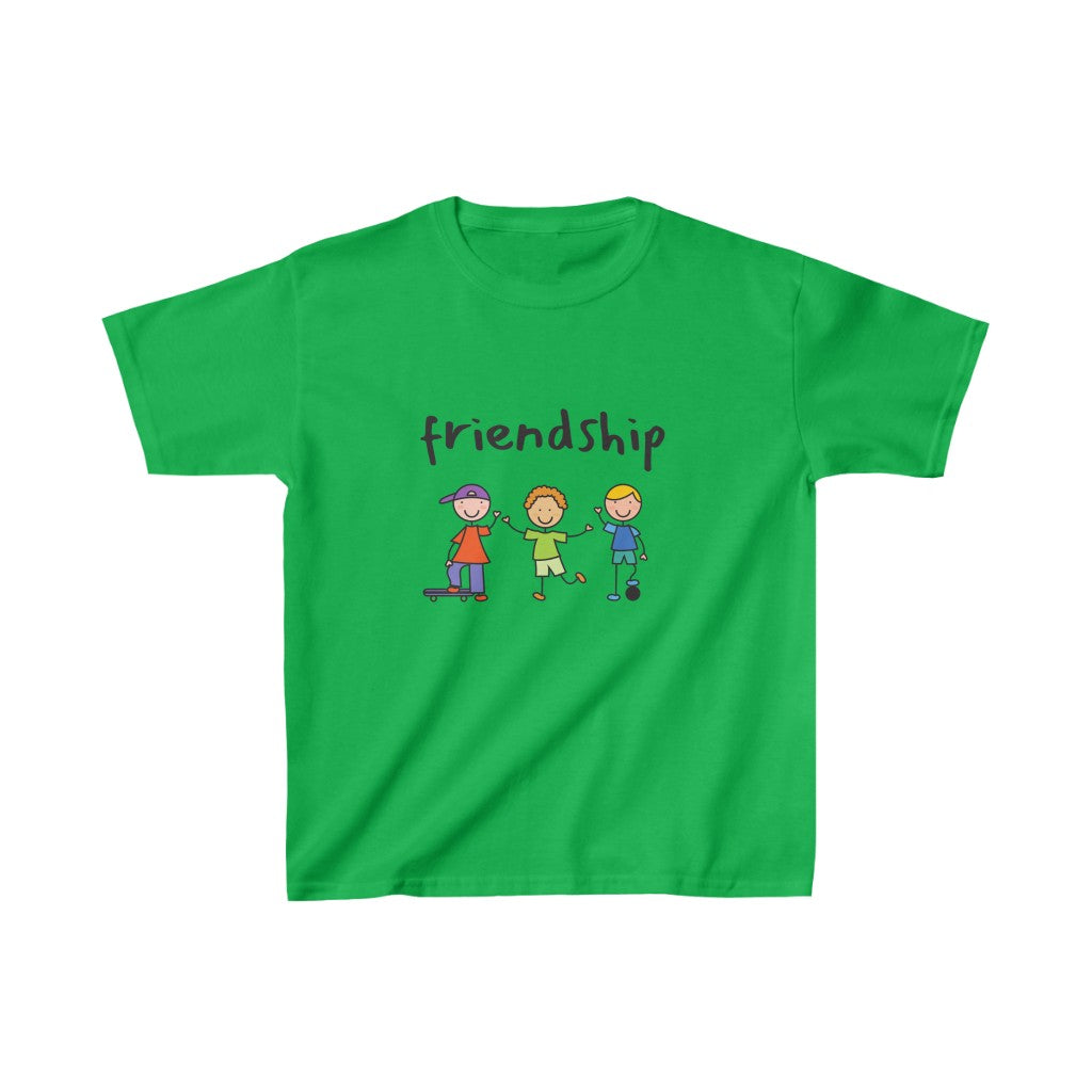 Friendship Kids Cotton™ Tee-Kids clothes-XS-Irish Green-mysticalcherry