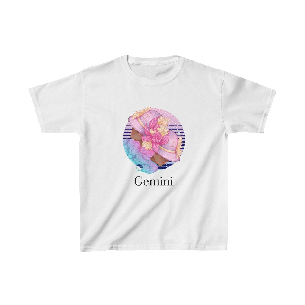 Gemini Kids Cotton™ Tee-Kids clothes-XS-White-mysticalcherry