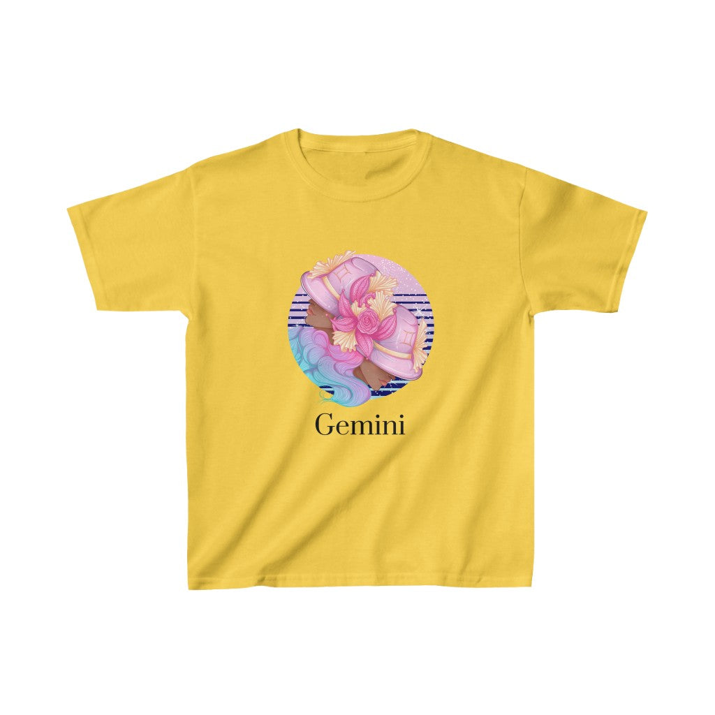 Gemini Kids Cotton™ Tee-Kids clothes-XS-Daisy-mysticalcherry
