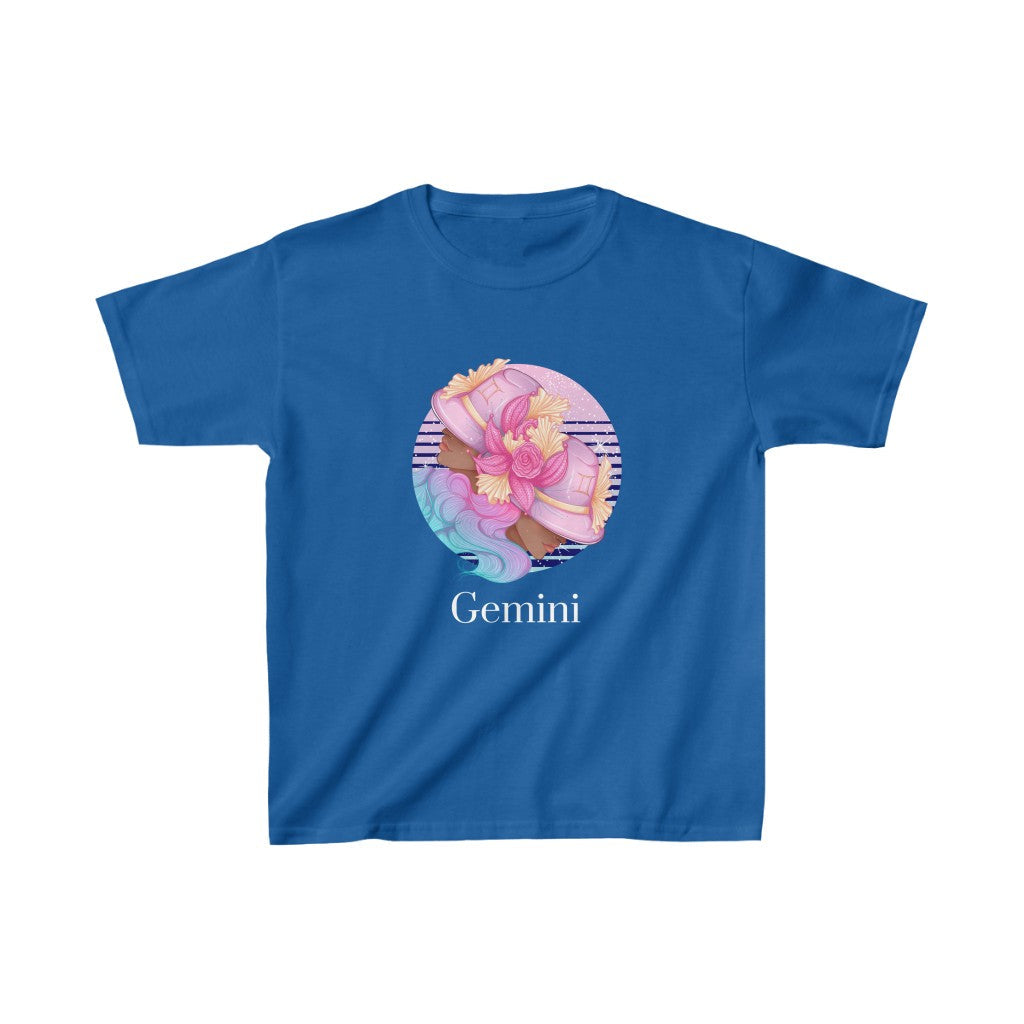 Gemini Kids Cotton™ Tee-Kids clothes-XS-Royal-mysticalcherry