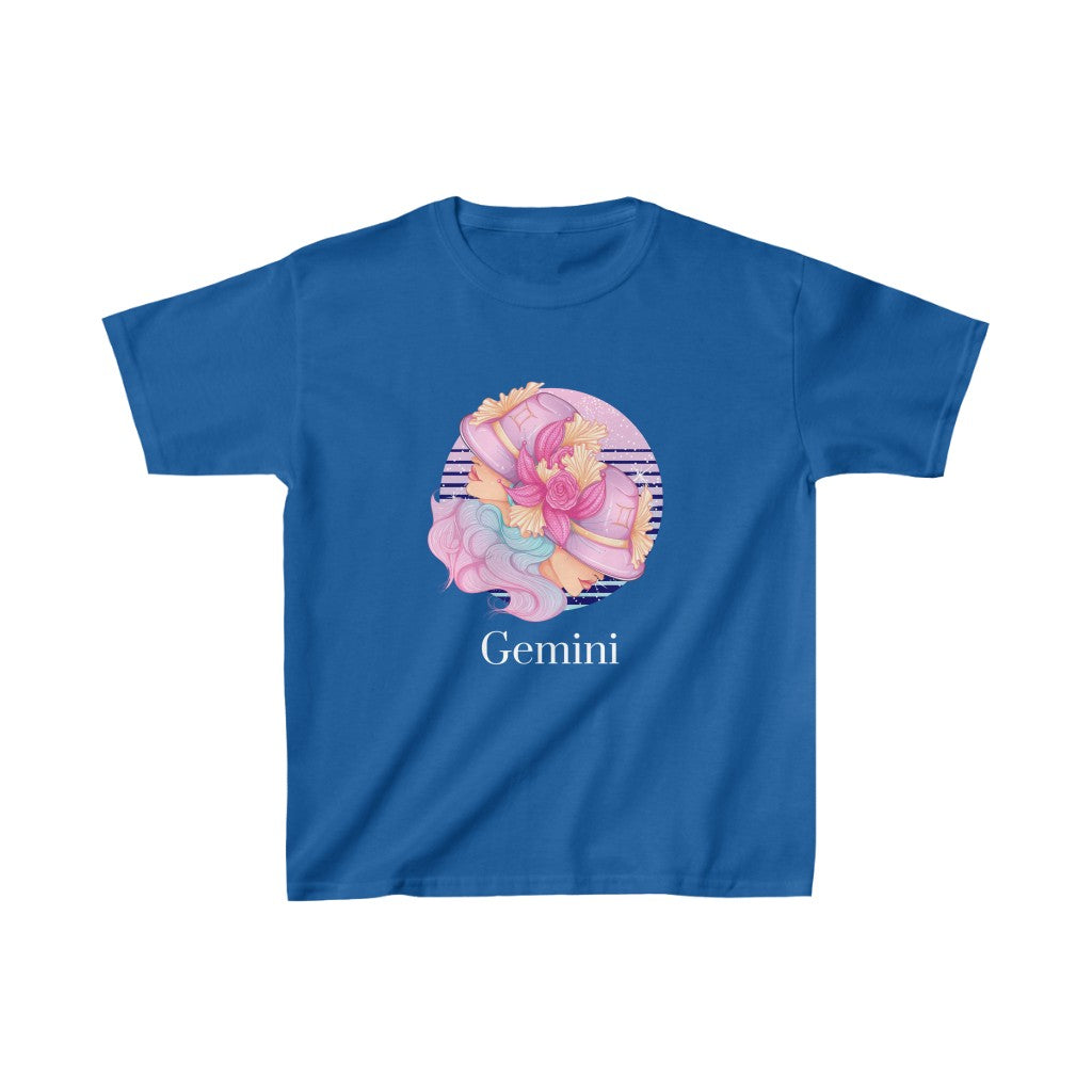 Gemini Kids Cotton™ Tee-Kids clothes-XS-Royal-mysticalcherry