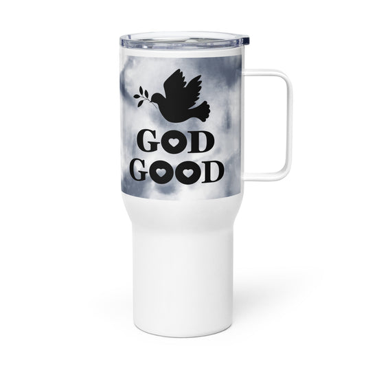God Is Good Travel Tumbler Mug With A Handle--mysticalcherry