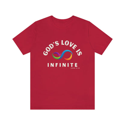 God's Love is Infinite T-shirt-T-Shirt-Red-S-mysticalcherry