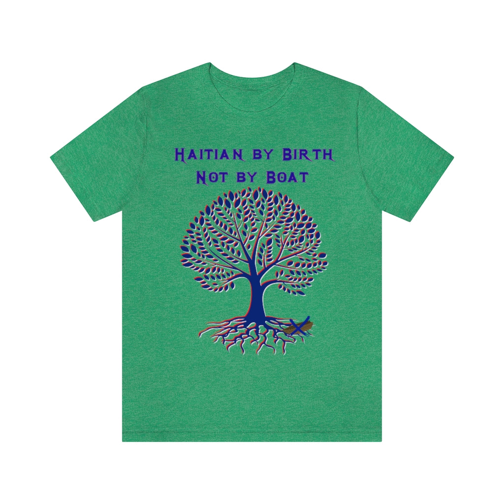 HAITIAN BY BIRTH HERITAGE T-SHIRT-T-Shirt-Heather Kelly-S-mysticalcherry