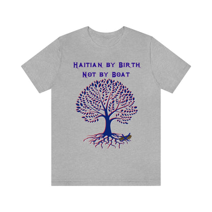 HAITIAN BY BIRTH HERITAGE T-SHIRT-T-Shirt-Athletic Heather-S-mysticalcherry