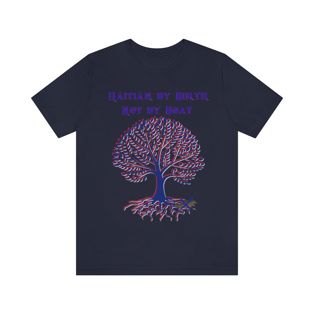 HAITIAN BY BIRTH HERITAGE T-SHIRT-T-Shirt-Navy-S-mysticalcherry