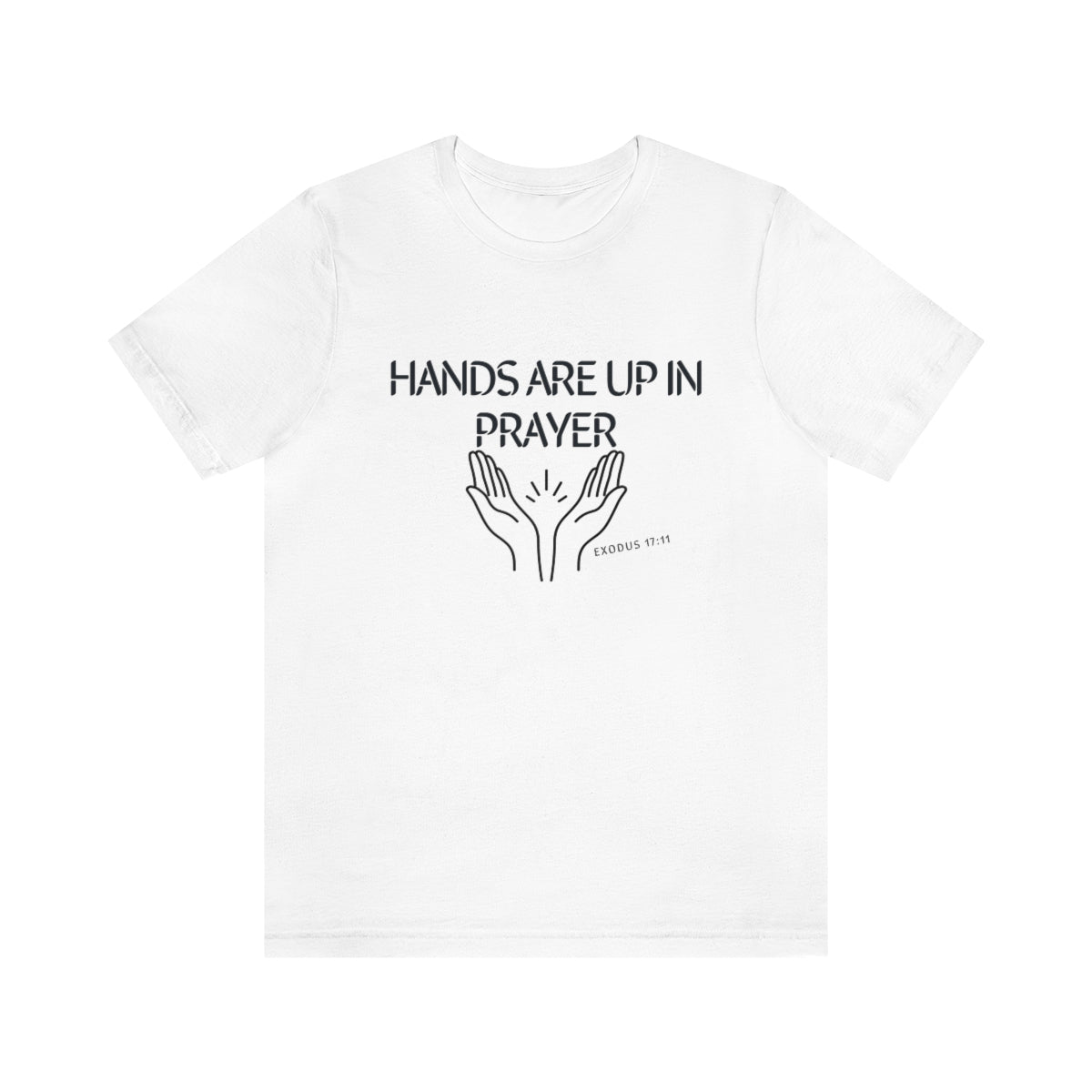 HANDS UP IN PRAYER T-SHIRT-T-Shirt-White-S-mysticalcherry