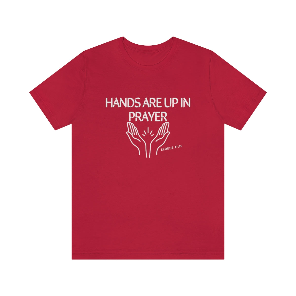 HANDS UP IN PRAYER T-SHIRT-T-Shirt-Red-S-mysticalcherry