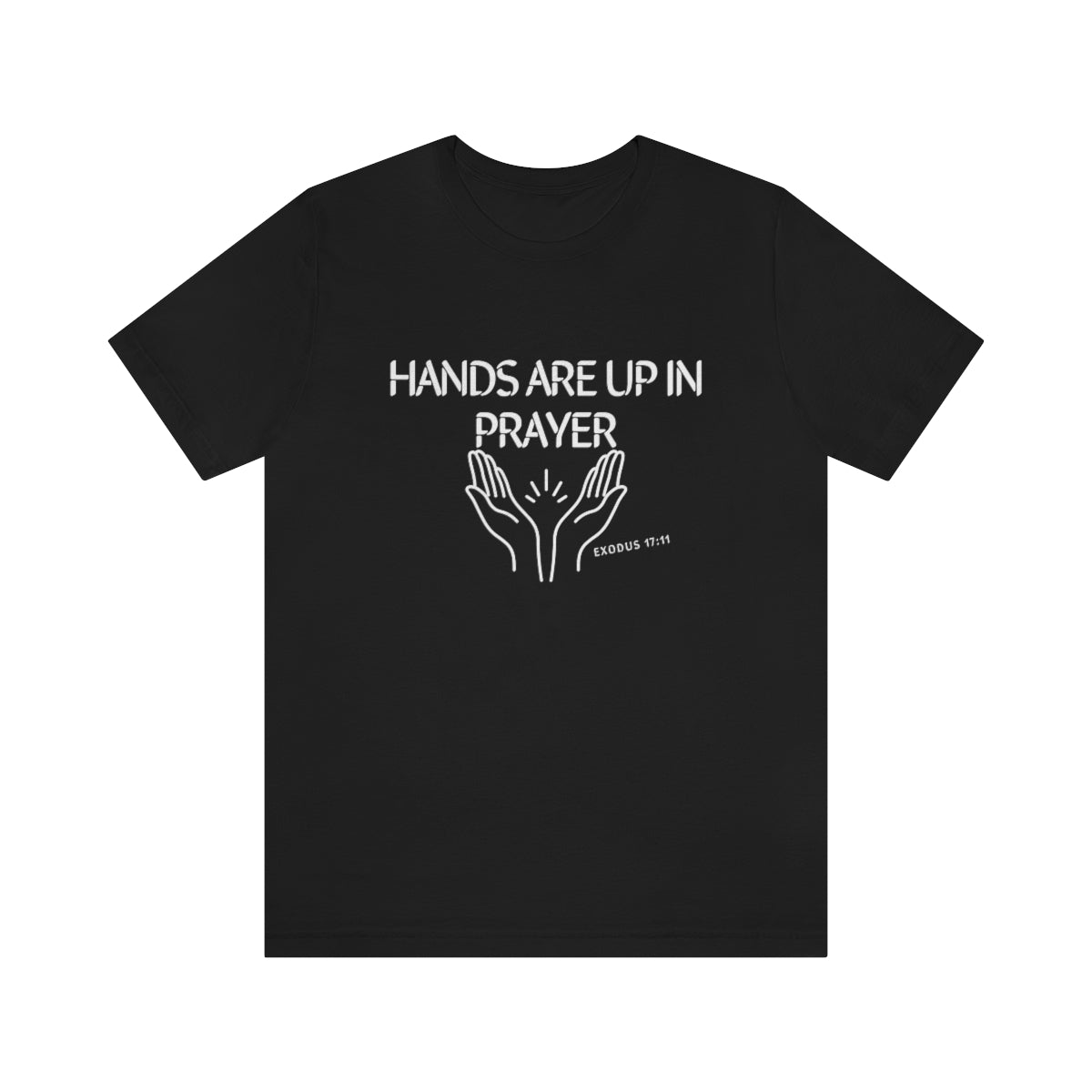 HANDS UP IN PRAYER T-SHIRT-T-Shirt-Black-S-mysticalcherry