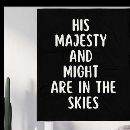 HIS Majesty And Might Are In The Skies Throw Blankets-THROW BLANKET-50″×60″-HIS Majesty And Might Are In The Skies-mysticalcherry