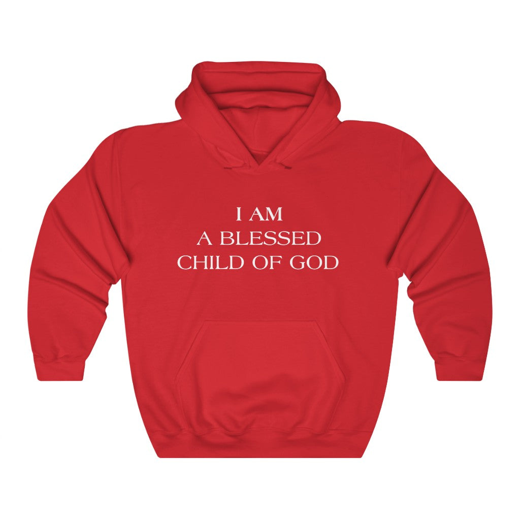 I AM A BLESSED CHILD OF GOD HOODIE-Hoodie-Red-S-mysticalcherry