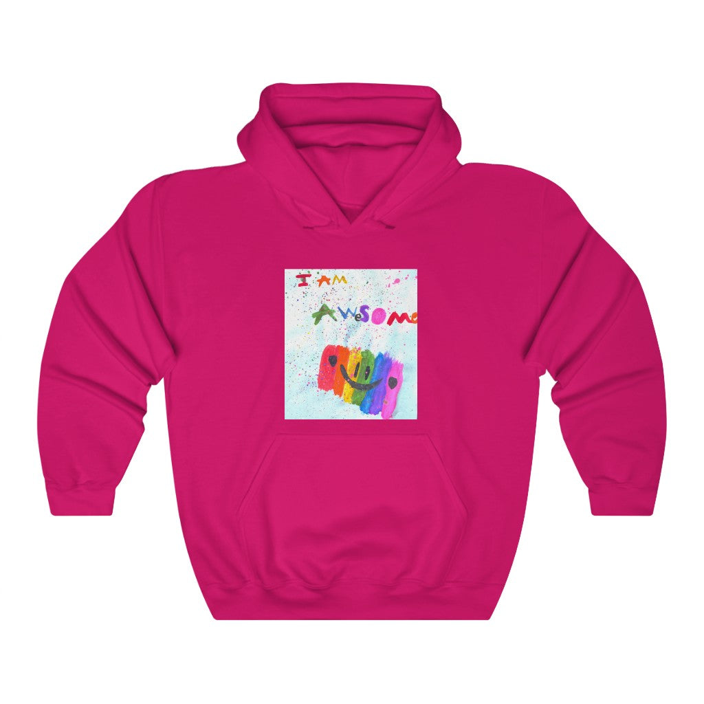 I AM AWESOME Graphic Hoodie-Hoodie-Heliconia-S-mysticalcherry