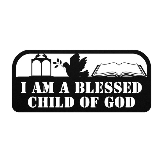 I Am A Blessed Child Of God-Wall Art-mysticalcherry