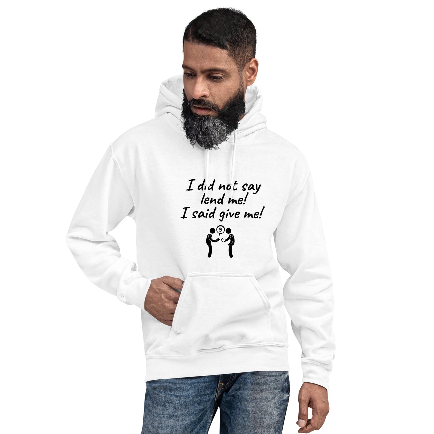 I DID NOT SAY LEND ME HOODIE-Hoodie-White-S-mysticalcherry