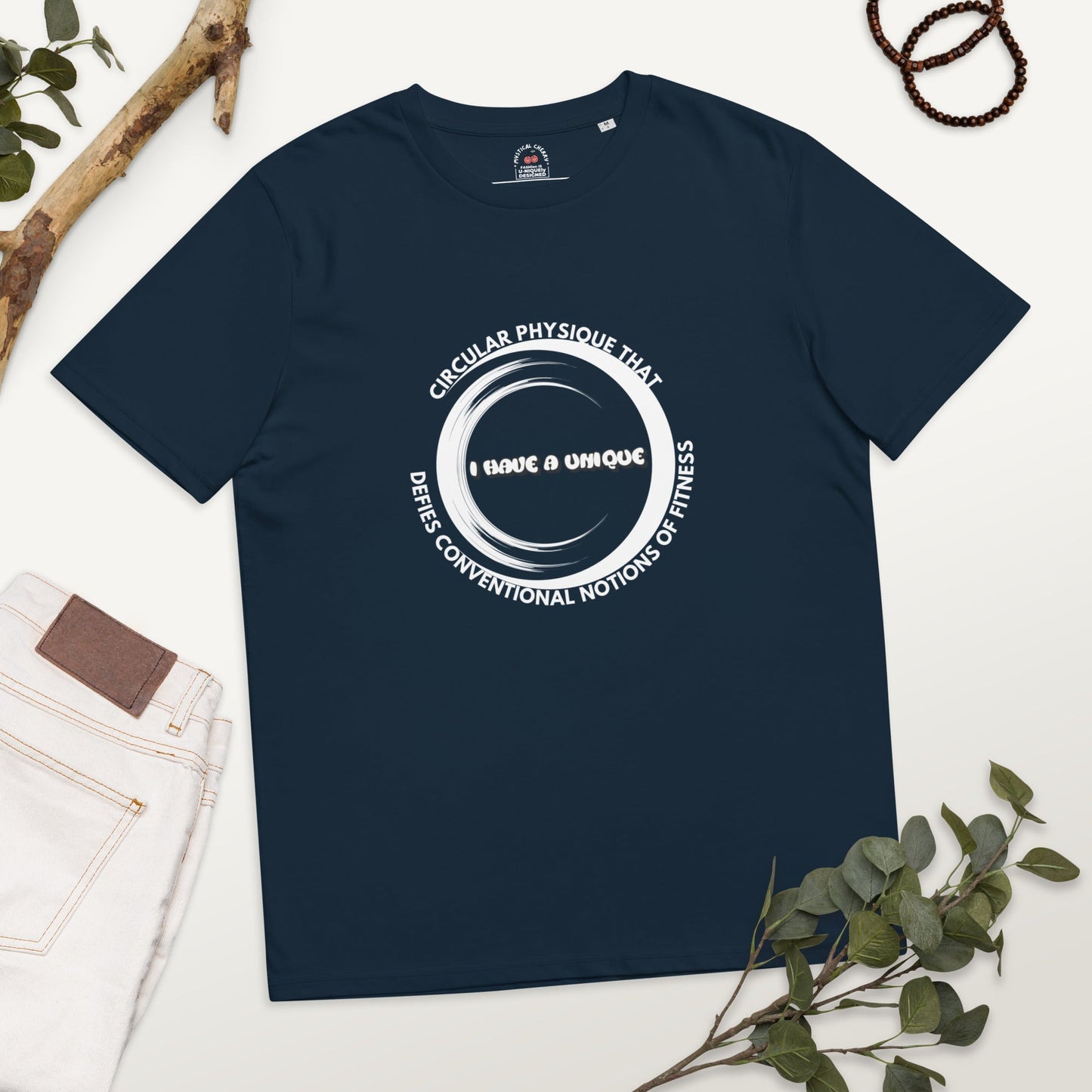 I Have A Unique... Organic Cotton T-shirt-eco-friendly organic graphic t-shirt-French Navy-S-mysticalcherry