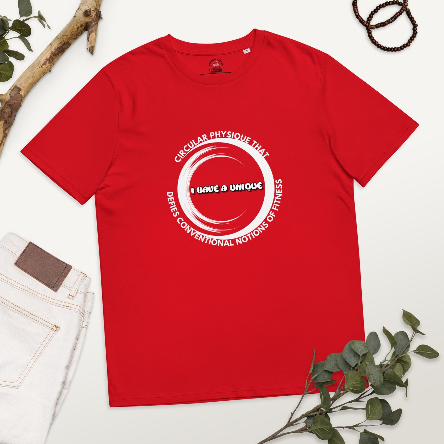 I Have A Unique... Organic Cotton T-shirt-eco-friendly organic graphic t-shirt-Red-S-mysticalcherry