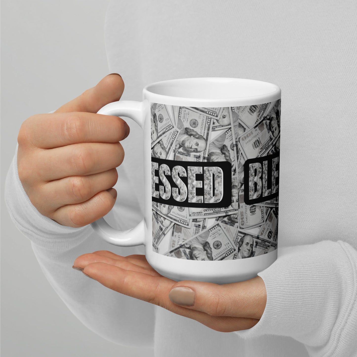 INSPIRATIONAL BLESSED MUG COLLECTION-white mug-15oz-Money-mysticalcherry