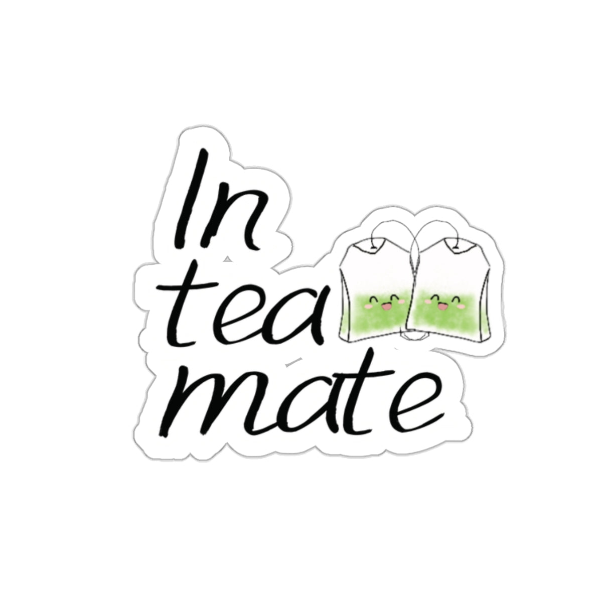In Tea Mate Kiss-Cut Stickers-Paper products-2" × 2"-White-mysticalcherry
