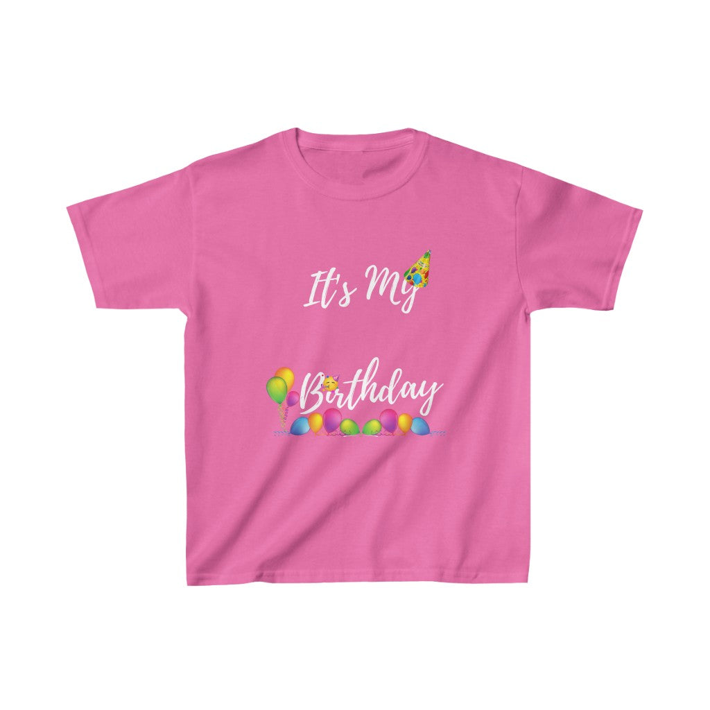 It's My Birthday Kids Heavy Cotton™ Tee-Kids clothes-S-Azalea-mysticalcherry