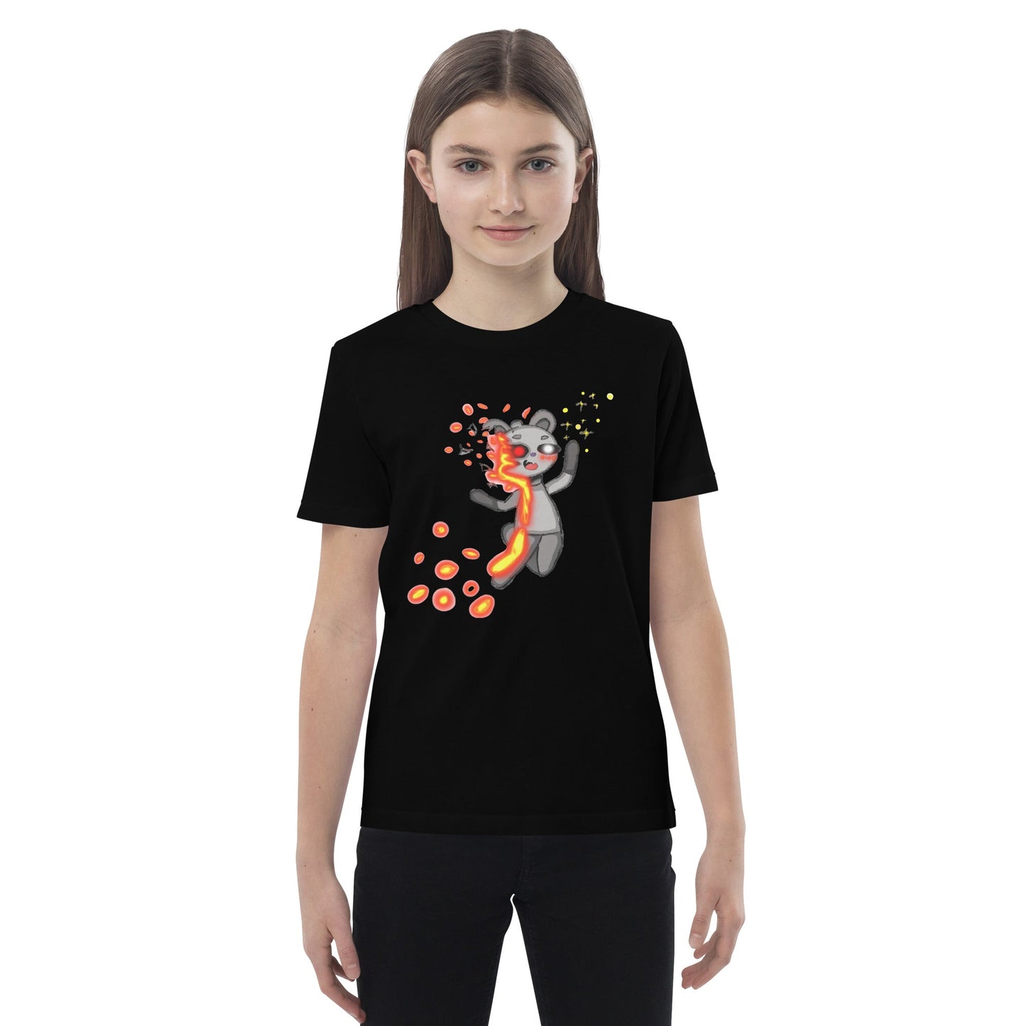 LAVABEAR BENDER ORGANIC COTTON KIDS T-SHIRT-eco-friendly organic graphic t-shirt-mysticalcherry