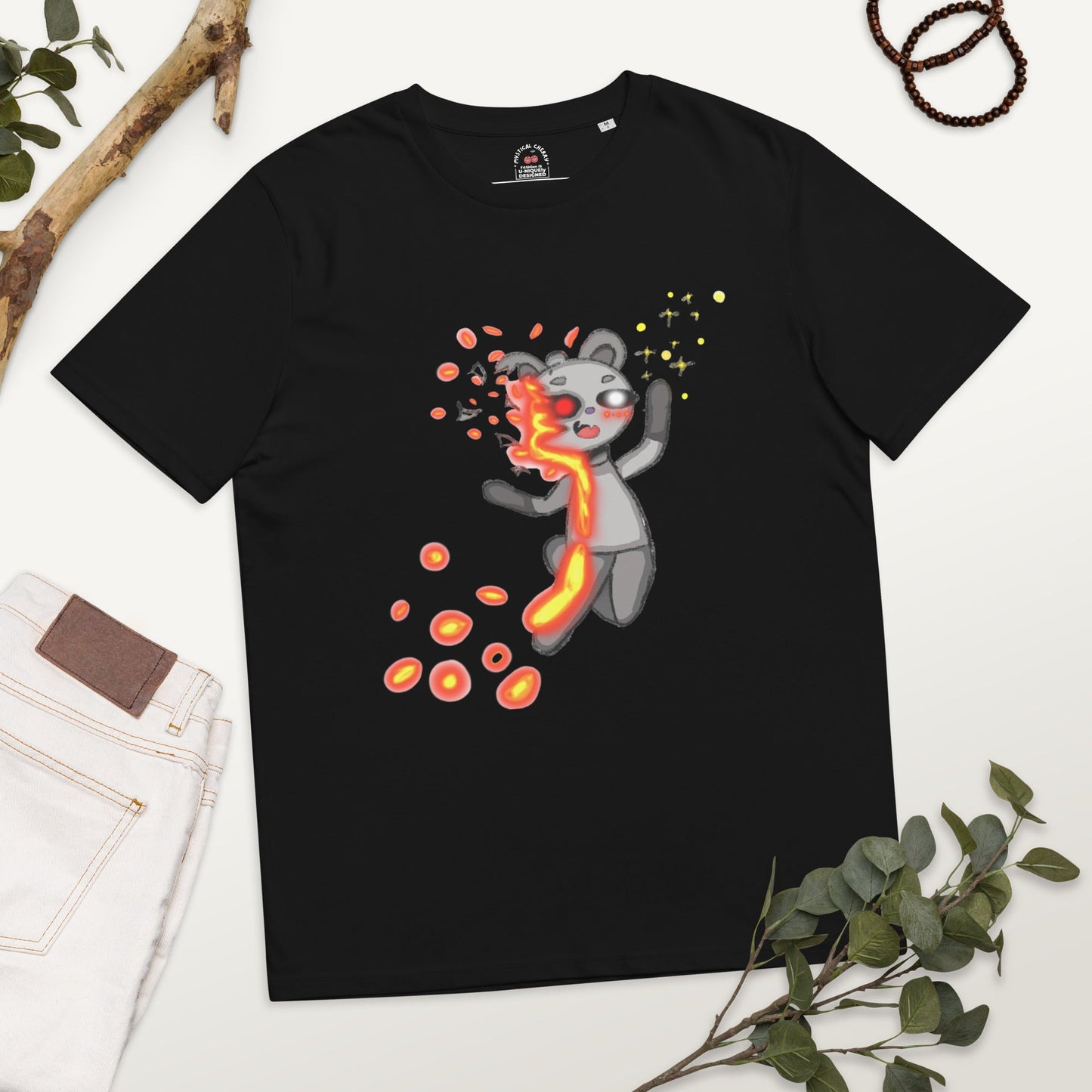 LAVABEAR BENDER ORGANIC COTTON T-SHIRT-eco-friendly organic graphic t-shirt-mysticalcherry