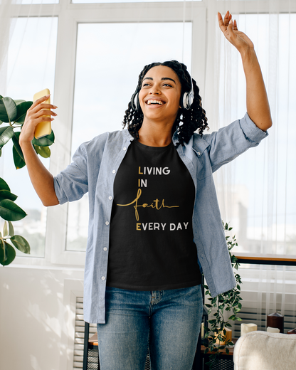 LIFE: LIVING IN FAITH EVERY DAY T-SHIRT-T-Shirt-mysticalcherry